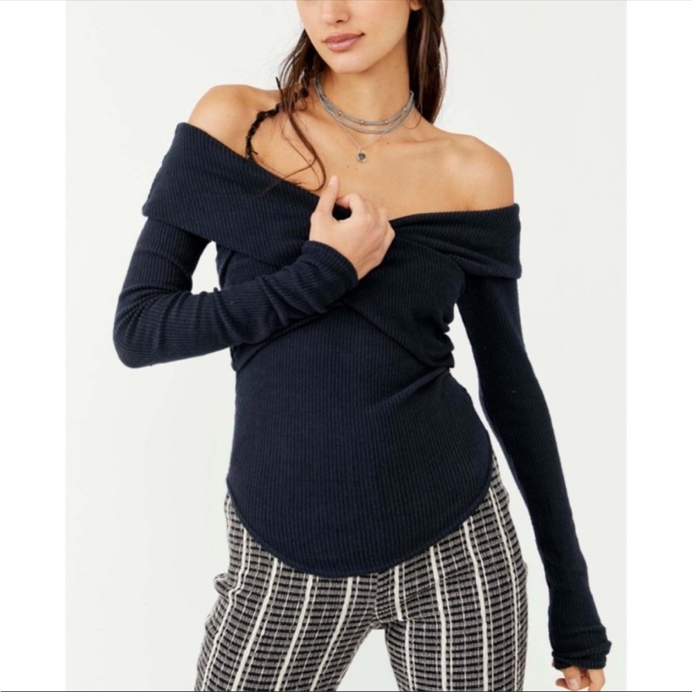 Free People NWT Marley Off The Shoulder Top - Picture 5 of 13